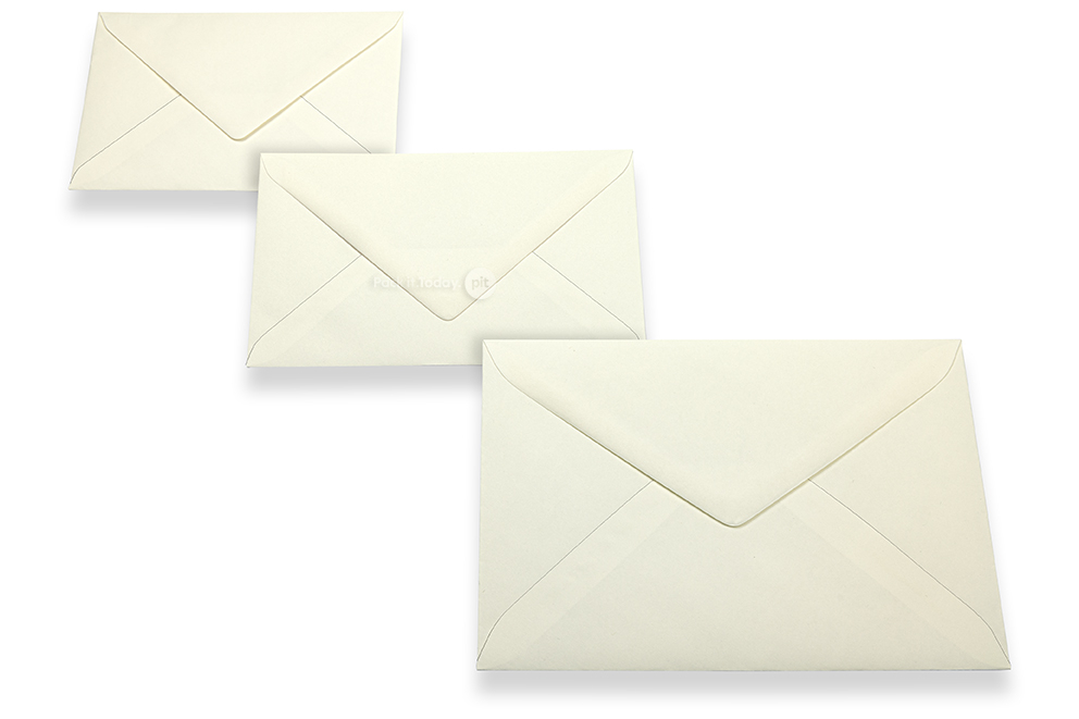 Enveloppes crème pour cartes de voeux