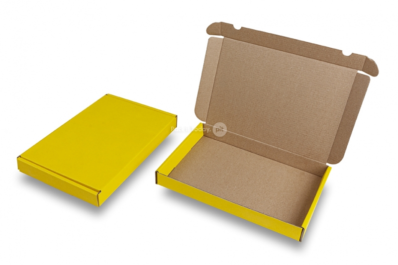 Boîte postale pliante extra-plate - jaune