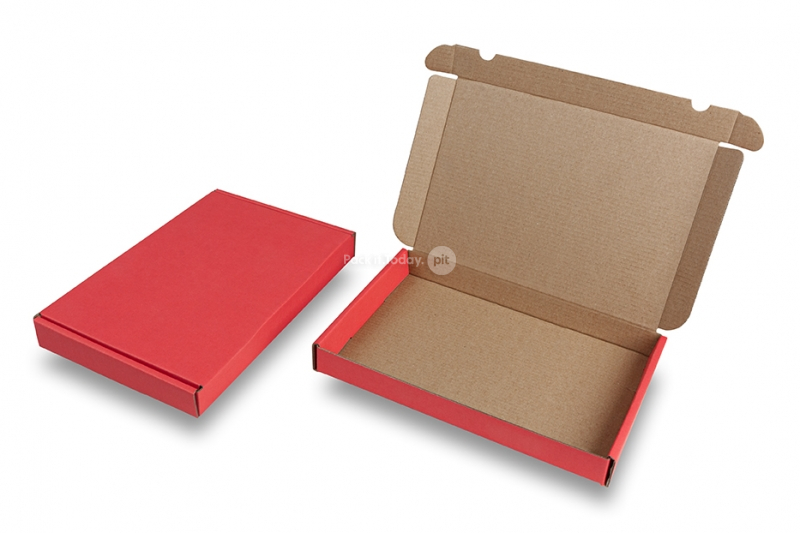 Boîte postale pliante extra-plate - rouge