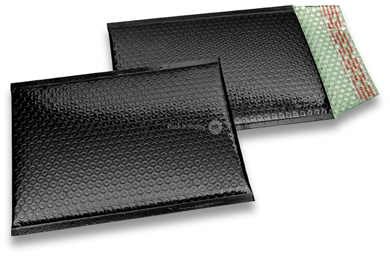 Enveloppes à bulles ECO métallique - noir 180 x 250 mm
