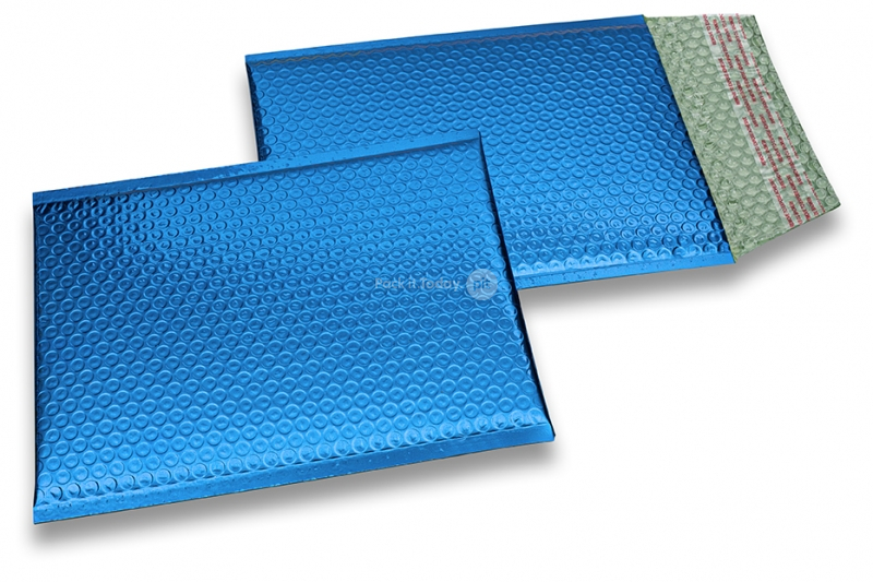 Enveloppes à bulles ECO métallique - bleu foncé 180 x 250 mm
