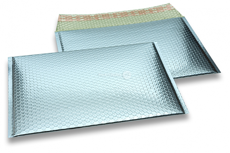 Enveloppes à bulles ECO métallique - bleu glacial 235 x 325 mm