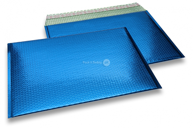 Enveloppes à bulles ECO métallique - bleu foncé 320 x 425 mm
