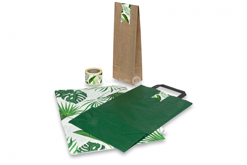 Sceau autocollant long préimprimé - jungle