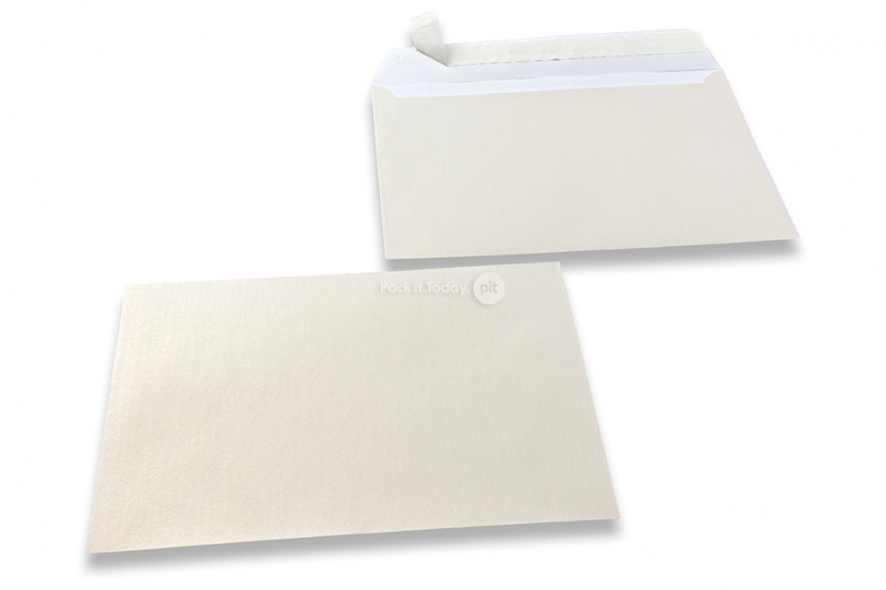 Enveloppes de couleurs nacrées - Blanc, 162 x 229 mm