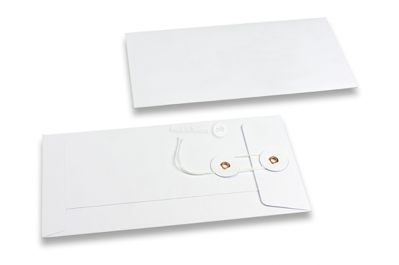 Enveloppes à fermeture Japonaise - 110 x 220 mm, blanc