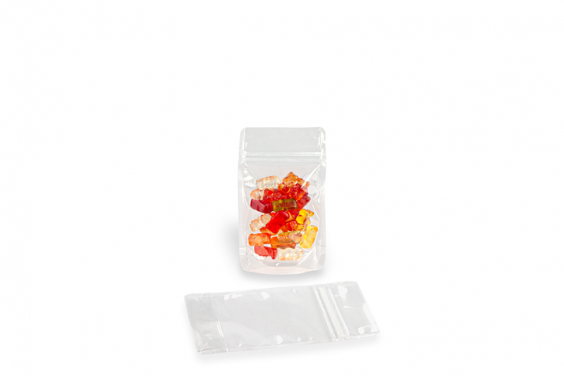 Sachets transparents à fermeture zip - 85 x 145 x 50 mm, 100 ml