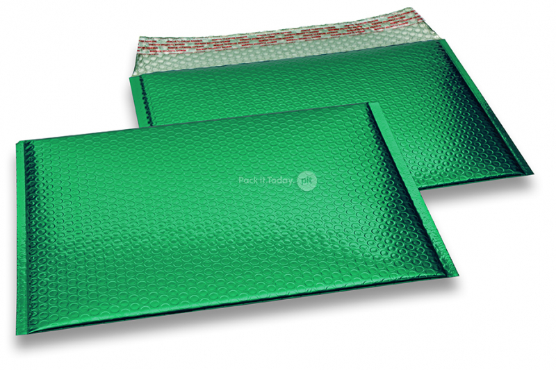 Enveloppes à bulles ECO métallique - vert 235 x 325 mm