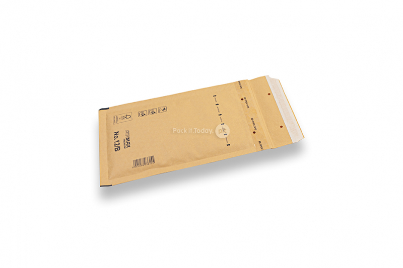 Enveloppes à bulles kraft marron (80 grs.) - 120 x 215 mm (B12)