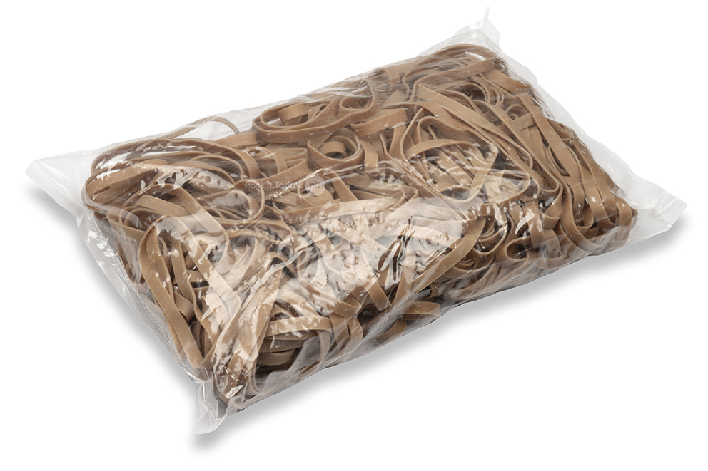Élastiques caoutchouc - sachet, 1000 grammes (larges)
