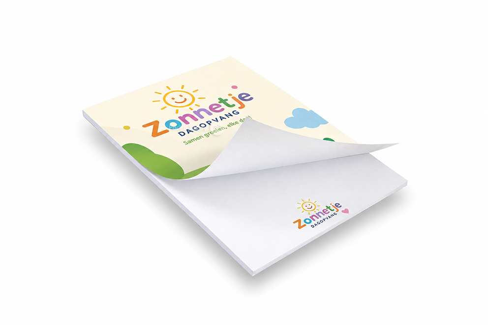 Bloc-notes personnalisé - 105 x 148 mm, couverture avec fintion mate