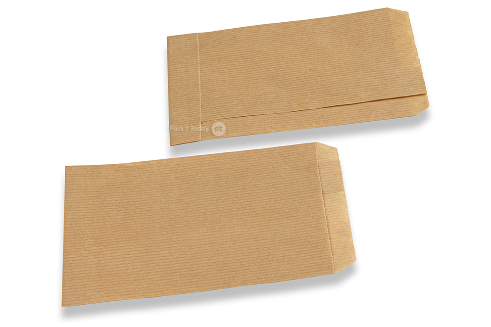 Pochettes cadeaux en papier kraft vergé - 100 x 160 mm
