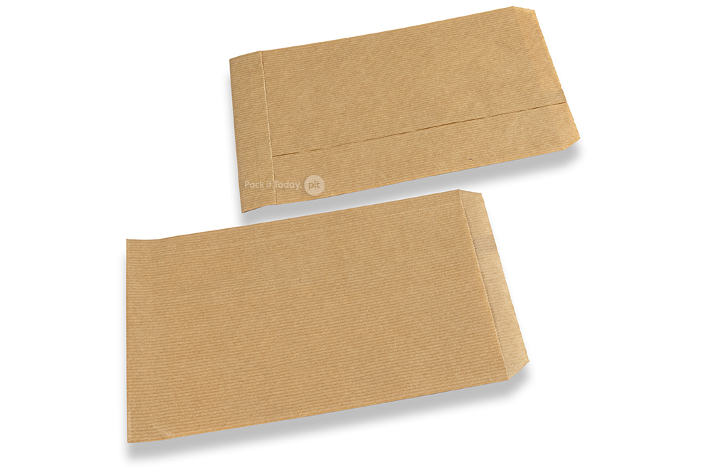 Pochettes cadeaux en papier kraft vergé - 150 x 220 mm
