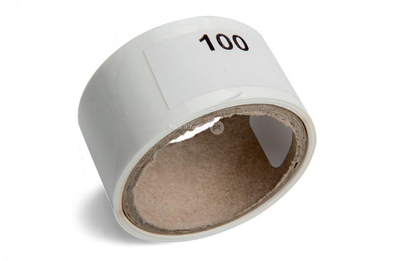 Pastilles adhésives transparentes - per rouleau
