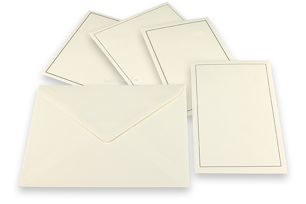 Enveloppes pour faire-part de décès - Toute la collection crème